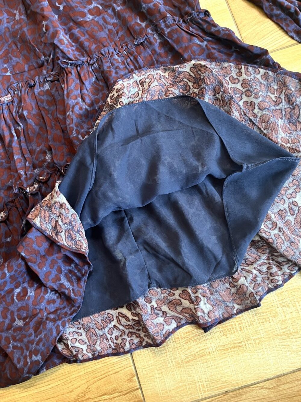 Womens KARLIE Purple Animal Print Mini Dress - M - Picture 4 of 8